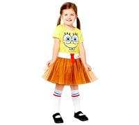 amscan Costume da Spongebob Squarepants per bambine con licenza ufficiale, Giallo, 8-10 anni
