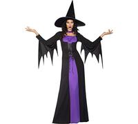 amscan Costume da strega classico da donna, taglia 24-26, nero