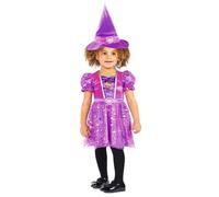 amscan Costume da strega per bambini, con vestito e cappello da strega, Paw Patrol Skye Witch, per Halloween, Carnevale e feste in maschera
