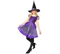 amscan - Costume da strega viola per Halloween, taglia: 6-50
