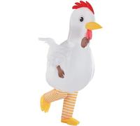 Amscan Costume gonfiabile da pollo, standard per adulti, plastica, bianco, 1 pezzo.