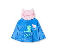 amscan-Capo Design Costume da Mantello con Cappuccio con Motivo George, 2-3 Anni-1 Pc, Colore Blu, 9905933