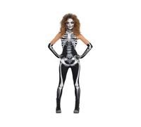 Amscan Costume Scheletro Bone-a-fied Babe (L). Contiene: Vestito, guanti