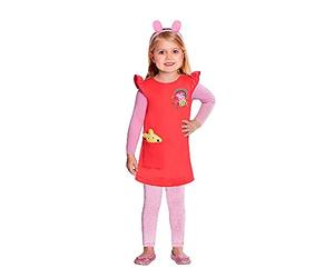 Amscan Costume ufficiale Peppa Pig, per bambine (4-6 anni), 9905930