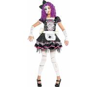 Amscan Danneggiate Abito Bambola Maschera Bambina Carino Costume Halloween