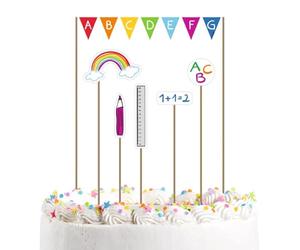 amscan Decorazione per torta per l'inizio della scuola ABC