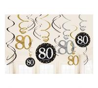 Amscan - Decorazioni a spirale da appendere con numero - confezione da (SG12856)