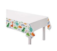 amscan- Festa Copritavolo in plastica con Design Dino-Acaro, 1 Pezzo, Illustrazioni di Dinosauri, Multicolore, 572270