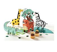 amscan- Get Wild Animals-Decorazione da Tavolo per Feste di Compleanno per Bambini, 9915517