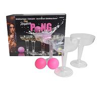 Amscan - Gioco da bere Prosecco Pong, 12 bicchieri, 3 palline, giochi da bere, party game