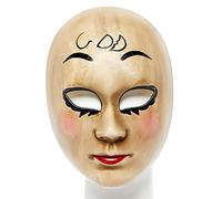 amscan Halloween Dio maschera integrale-1 pz, Oro, Taglia unica, 9908115