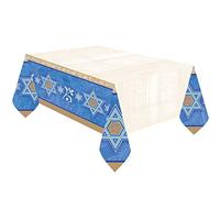 Amscan International 579940 tovaglia paper-printedtablecover: Judaic Traditions