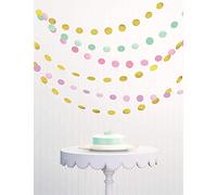 Amscan International 672425 - 90 PK6DECO Rnd stringa pastello