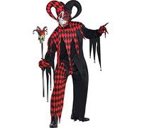 amscan International Adults Krazed Jester clown costume - Dimensioni standard