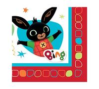 Amscan International Bing Bunny-Tovaglioli di carta, 16 pezzi, Multicolore, Taglia Unica, 9901517