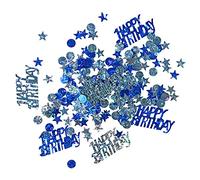 Amscan International - Coriandoli di Buon Compleanno, Colore: Blu Brillante