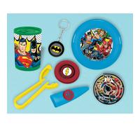 Amscan Justice League Heroes Unite Mega Mix Value Pack Favors - 11.5"""" x 9"""" (48 Pcs) | Multicolor Plastic Party Favors for Kids Parties