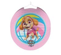 amscan lampion Paw Patrol Skye Junior, 25 cm, Carta Rosa, 25 cm