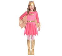 amscan Nuovo Costume da Bambina Rosa Batgirl Warner Bros Fancy Dress (età: 10-12 Anni) ...