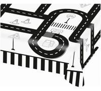 1.8m per Bambini Colore IN Carta Strada Compleanno Auto Biciclette Veicolo Festa