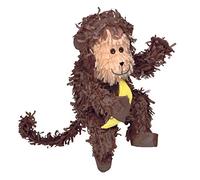 Amscan P12760 - Pignatta scimmia, 24,7 x 50,8 x 20,9 cm, da riempire con dolci e coriandoli, festa di compleanno per bambini