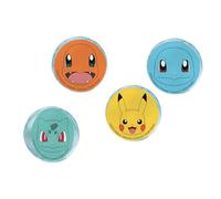 amscan- Palline rimbalzanti per Feste di Compleanno per Bambini, con Licenza Ufficiale Pokémon, Confezione da 4, Multicolore, 9917127