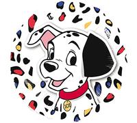 amscan Palloncino in Alluminio Disney 101 Dalmatian, Black and White, 1 unità, Unisex Bambini, Compleanno