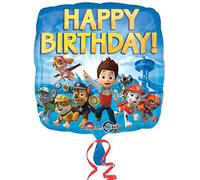 Amscan- Pallone Foil Standard 17"-42 Cm Happy Birthday Paw Patrol, Multicolore, 7A3018001
