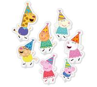 Amscan Peppa Pig 9918342 - Decorazioni da tavolo per feste di compleanno per bambini, con personaggi decorativi e personaggi in piedi, confezione da 8