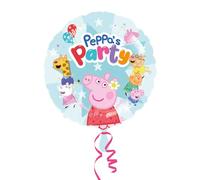 Amscan Peppa Pig 9918352 Palloncino rotondo in alluminio per festa di compleanno, 45,7 cm