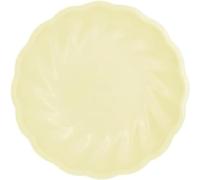 Amscan- Piastra Rotonda, Colore Giallo, Diamètre 22,9 cm, 9918251