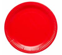 amscan Piatti di carta riciclabili per feste, colore rosso, 8 pezzi, 9915400-203-66