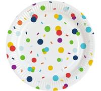 amscan Piatto di carta coriandoli