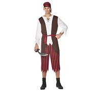 amscan Pirate Pete Uomo Large Set Costume, Multi, L (Pacco da 4)