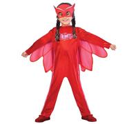 Amscan- PJMASQUES Costume PJ Mask Owlette (5-6 Anni), Multicolore, 5, 7AM9902949
