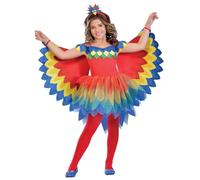 amscan (PKT) (9903518) Costume da fata pappagallo per bambine (3-4 anni)