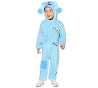 amscan (PKT 9913330 - Tuta da bambino con indizi blu (2-3 anni)