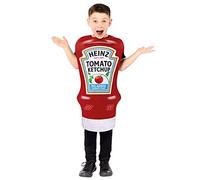 amscan (PKT 9913346 - Costume da ketchup da bambino, motivo: bottiglia di ketchup, 3-7 anni