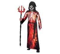 amscan (PKT) (Fix 4/2) (9905058) Costume da Mietitore di Fuoco per bambini (6-8 anni)
