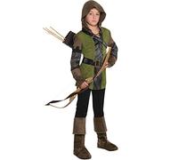 amscan 845713-55 - Costume per bambini Re dei ladri, felpa con cappuccio, guanti, cintura, guanti, copriscarpe
