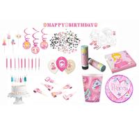 Amscan Principessa Grande Compleanno Bambini Set Piatti Tazza Decorazione