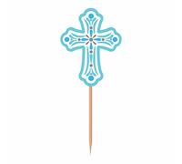 amscan - Set di 36 plettri per feste religiose, colore: Blu