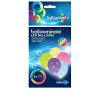 Amscan - Set Di 5palloncini Led Multicolore