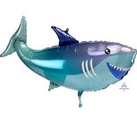 amscan Shark SuperShape - Palloncini in lamina 96 cm x 45 cm h