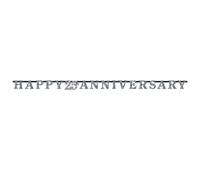 Amscan Silver - Festone per anniversario dei 25 anni (SG12347)