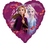 Amscan Standard Frozen 2 Palloncino a forma di cuore, S60, 43 cm