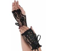 Amscan Suit Yourself Goth Pizzo Cravatta 80's Steampunk Madonna Cosplay Guanti