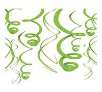 Amscan Swirl Deco Plastica 56 Cm Smeraldo Green, Paper, Verde, Taglia USA