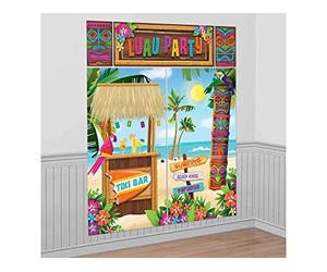 Amscan Tiki - Decorazioni da Parete, Tiki Bar e Spiaggia caraibica