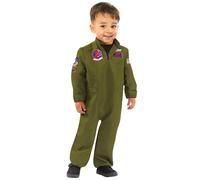Amscan - Costume bambino Top Gun Maverick, pilota, tuta, pilota di jet, carnevale